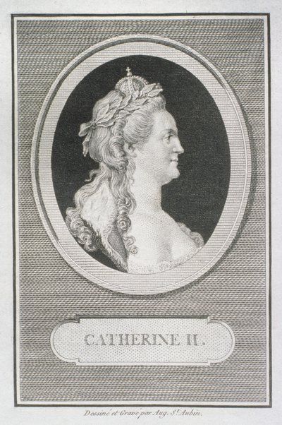 Katharina II. (1729-96) von Augustin de Saint Aubin